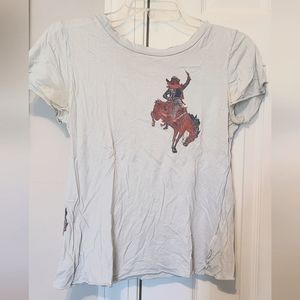 Anthropologie Post Vegas cowboy slub tee L vintage